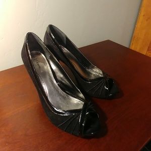 Style & Co Black Peep Toe High Heels size 8